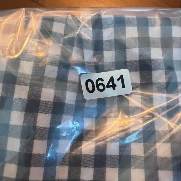 GAP Off-Shoulder Tunic Shirt in Poplin Black white Gingham Women’s size Small - Picture 9 of 9